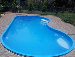 Fiberglass Bean Shape Swimming Pool Manufacturer in Ghaziabad